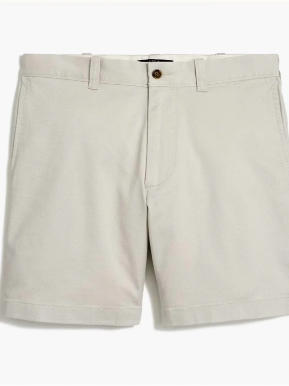 J. Crew Chino Shorts Flat-Front Cotton Blend Mens Size 30